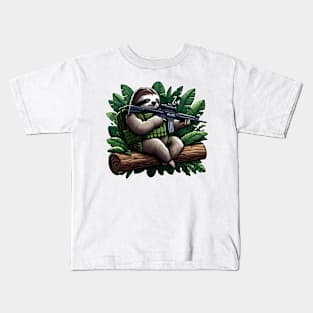 Tactical Sloth Kids T-Shirt